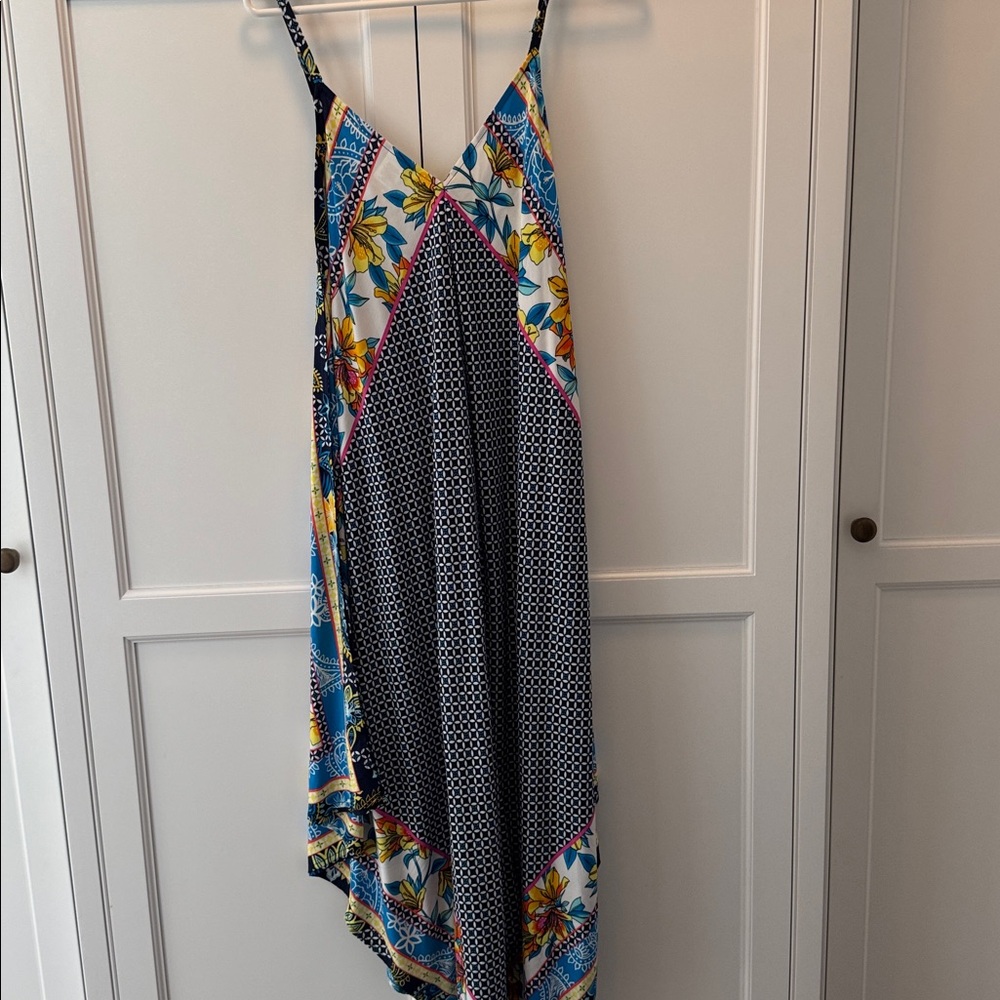Tommy Bahama Geometric Print Handkerchief Dress
